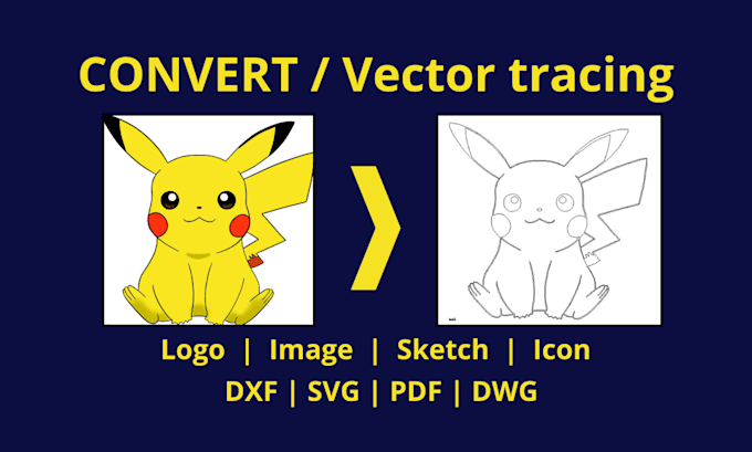 convert image to laser or cnc file, dxf, vector tracing