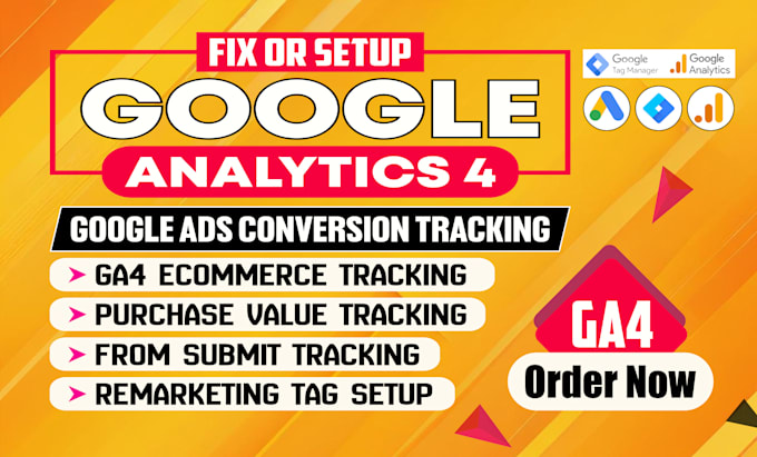 setup google analytics 4, ga4 ecommerce tracking, conversion tracking with GTM