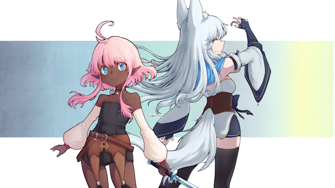 draw character illustrations in anime style