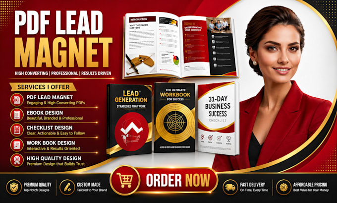 create PDF lead magnet, ebook, checklist, workbook, freebie, PDF lead magnet