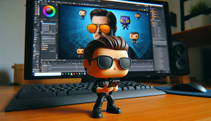 create your own custom funko pop ready to 3d print