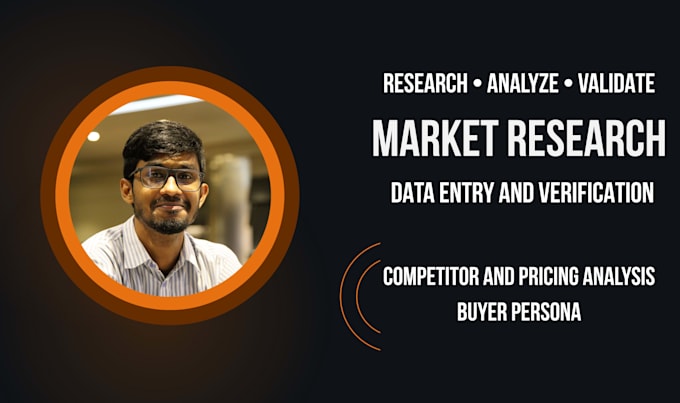do market research, data entry, data scraping, excel dashboard and reporting