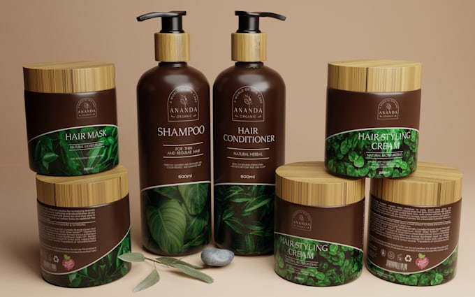 design luxury cosmetic packaging box with 3d mockup