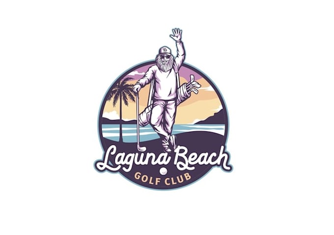 design awesome beach golf club logo