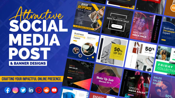 Advert Post Design attractive social media posts carousel post banner and ads ...