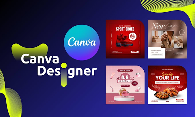 Design eye catching social media posts and ad image with canva by ...