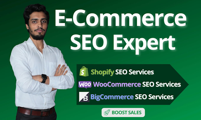 do shopify, woocommerce, bigcommerce SEO services as an ecommerce expert