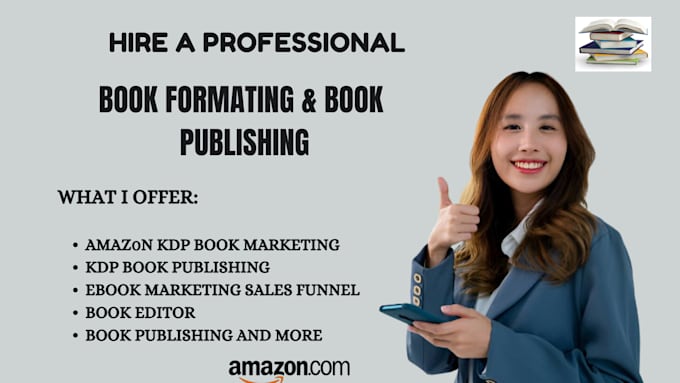 do book formatting for amazon kdp and book formatting and publishing