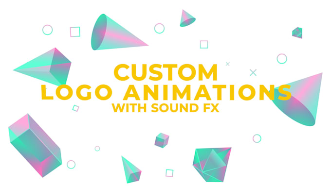 create professional 2d custom logo animation with sound fx