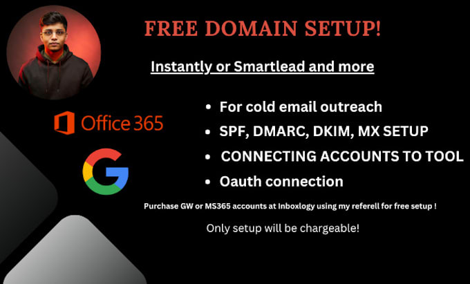 instantly ai setup dns configuration and id connection free