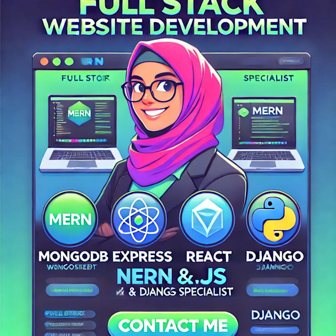 Be expert full stack web developer mern, python, django, react, node ...