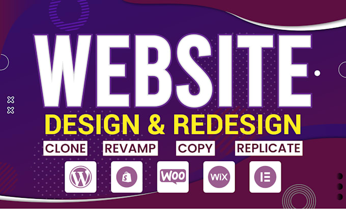 build copy clone revamp replicate redesign wordpress shopify wix website design