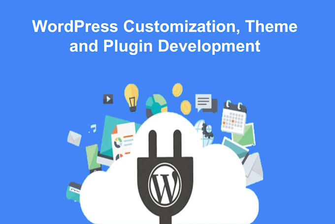 develop a custom theme, custom plugin, or customize your wordpress website