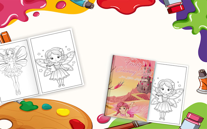 draw unique coloring book pages for kids