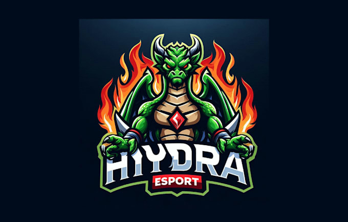 do unique hydra esports mascot logo within two days