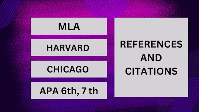 fix your apa, mla, harvard, chicago referencing and citations