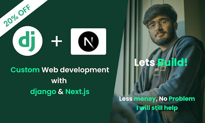 build and customize a professional django website or web app