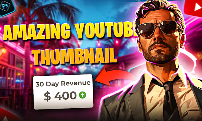 draw amazing catchy youtube thumbnails design within 3 hours