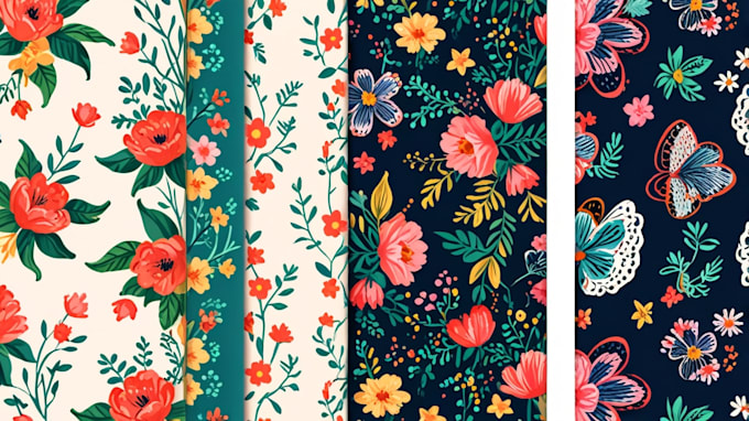 Create seamless pattern design, textile prints for you by Rietotha | Fiverr