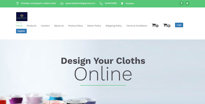 create tailor website and update tailor website