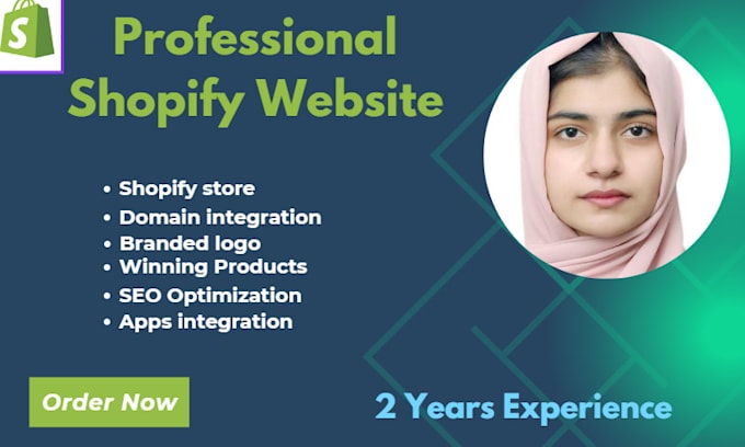 create professional shopify store and website