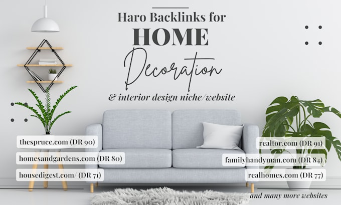 get editorial haro backlinks for interior design websites