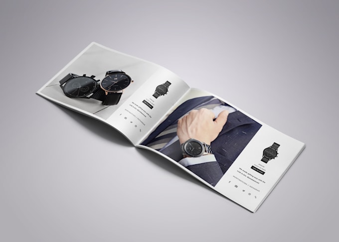 design business brochure or product catalog