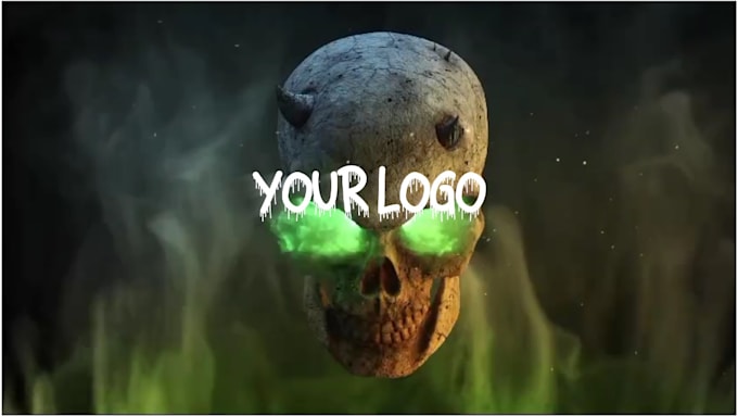 do create a dj halloween visuals plus logo animation
