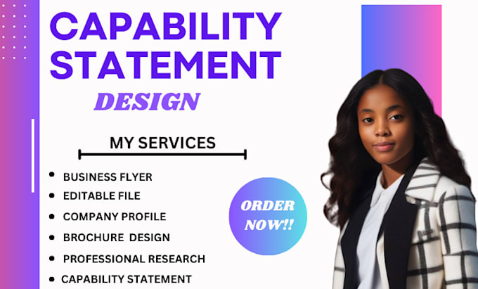 design government capability statement, capability statement