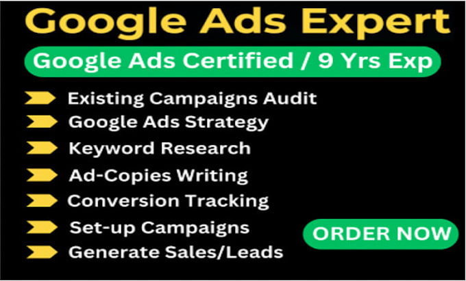 set up, manage, and optimize highly profitable google ads and PPC campaigns