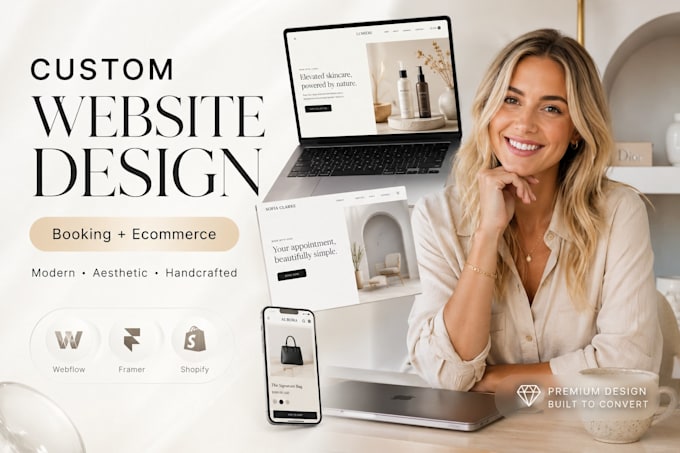 design a custom booking and ecommerce website for your brand