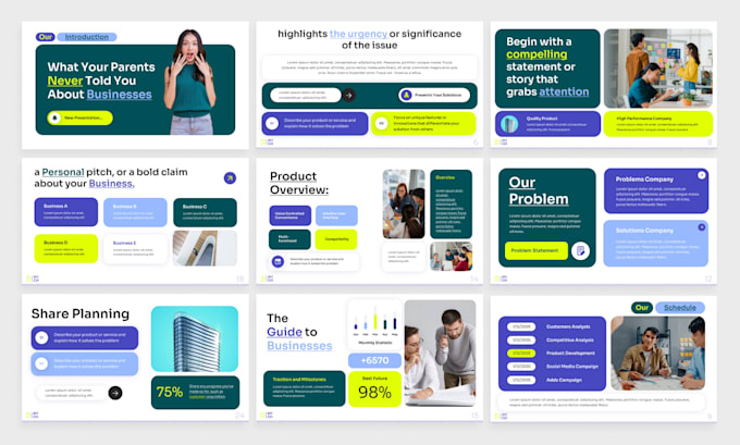 design an engaging startup pitch deck