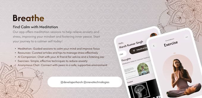 create your mental health companion app by using gemini API