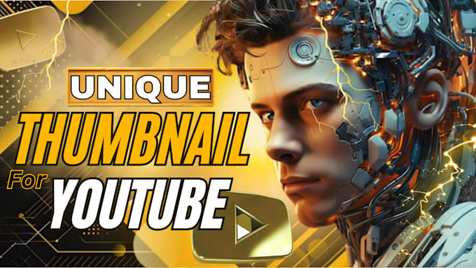 design unique and eye catching youtube thumbnail