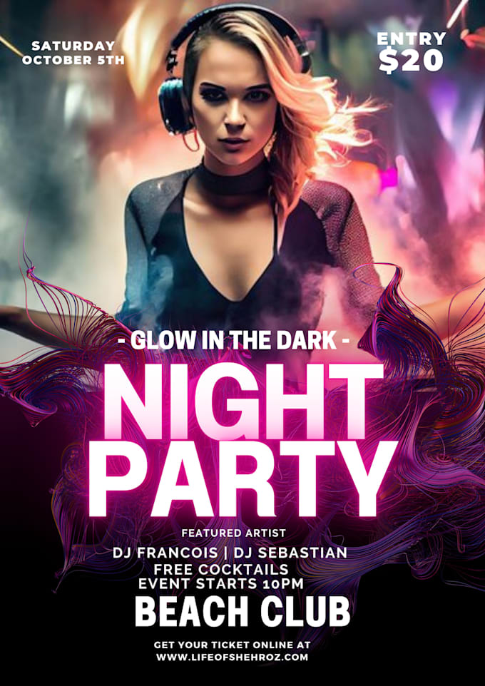 design posters for parties and events