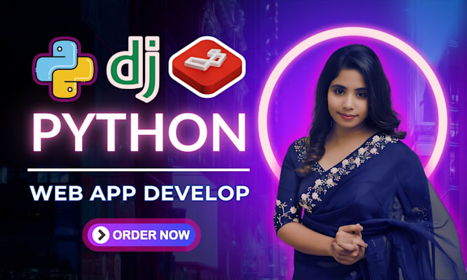 develop a custom python web app using django or laravel
