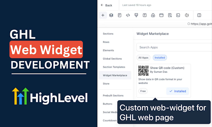 build a custom web widget for your ghl web page