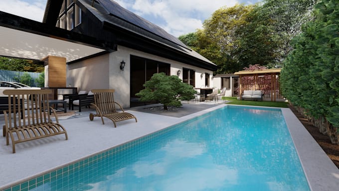 design pools, pergolas, patio and barbeque
