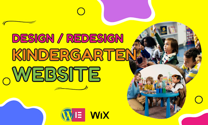 design or redesign kindergarten, preschool elearning website