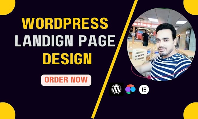 design wordpress landing page,website landing page with elementor pro