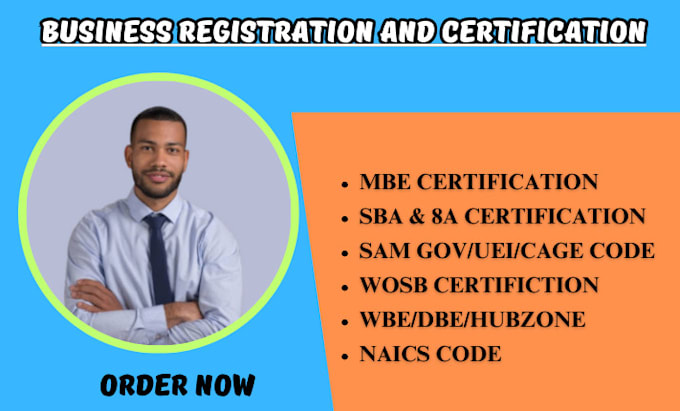 Help you with mbe certification wbe sba wosb dbe mwbe 8a and sam