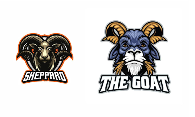 design custom sheep goat mascot logo