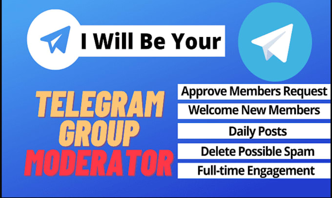 be your community manager, telegram admin, discord mod, with 20 active chatters