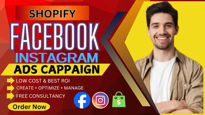 setup and manage shopify facebook ads and instagram ads