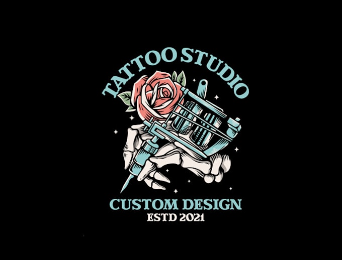 make sophisticated tattoo studio logo