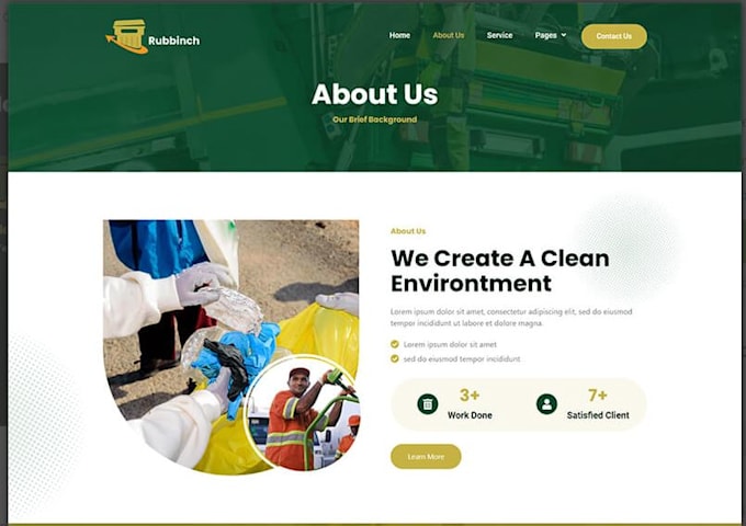 design junk removal website on wordpress and redesign your junk removal website