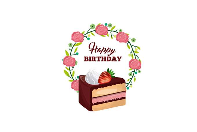 make remarkable shiny birthday cake logo