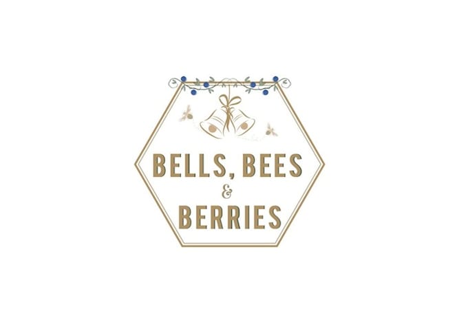 design cool event planning business blueberry bee logo