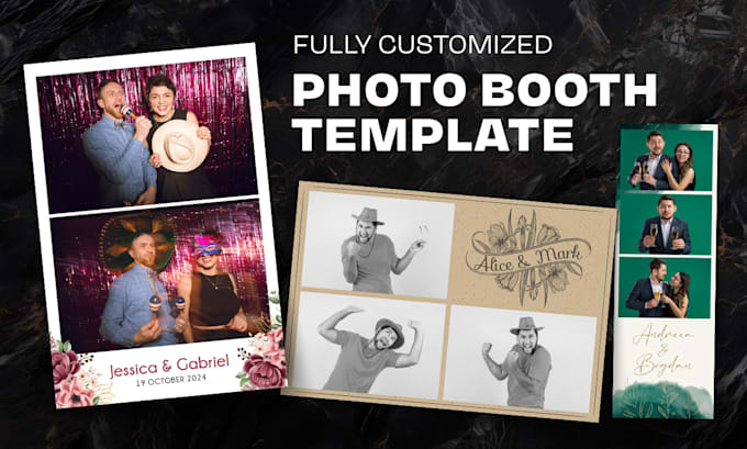 design the perfect photobooth template and 360 overlay