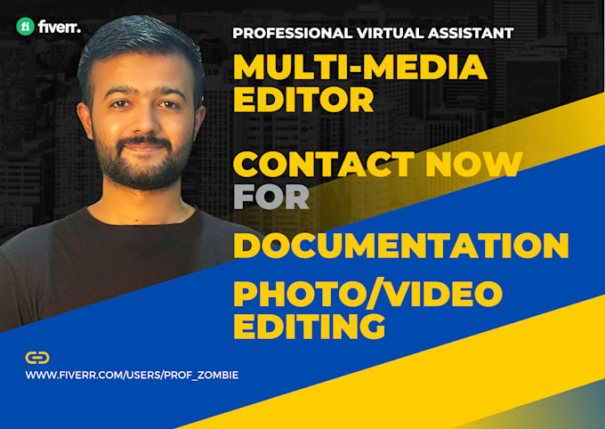 be your virtual assistant, will do book formatting, photo or video editing